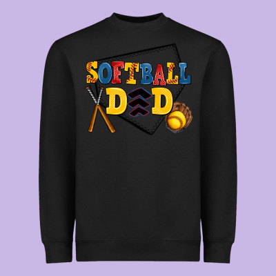 Softball Dad Heavyweight Sweatshirt Designed By Adodesignshop