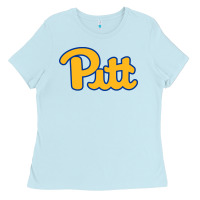 Baby Blue Pitt Panthers Ladies Tee - FloraArt