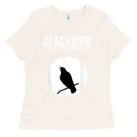 Bone blackbird singing in the dead of night t shirt Ladies Tee - FloraArt