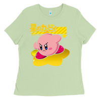 Matcha kirby men's pink Ladies Tee - FloraArt