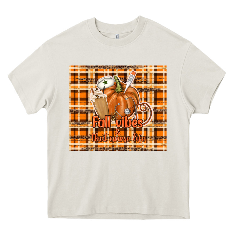 Fall Vibes And That Nurse Life Heavy Core Tee by TumblerDesignByShophia | Teevron