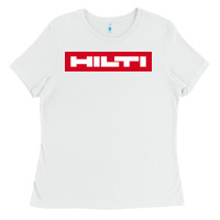 White hilti Ladies Tee - FloraArt