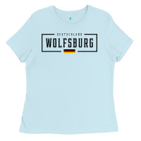 Wolfsburg Deutschland Germany German Flag Ladies Tee | Teevron