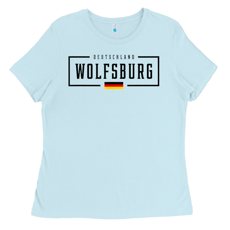 Wolfsburg Deutschland Germany German Flag Ladies Tee by FloraArt | Teevron