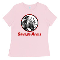 Bubblegum Pink Savage Arms Ladies Tee - FloraArt