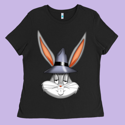 Bugs Bunny Ladies Tee Designed By Floraart