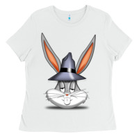 White bugs bunny Ladies Tee - FloraArt