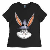 Black bugs bunny Ladies Tee - FloraArt