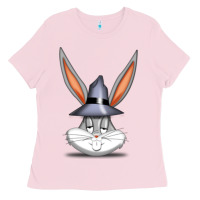 Bubblegum Pink bugs bunny Ladies Tee - FloraArt