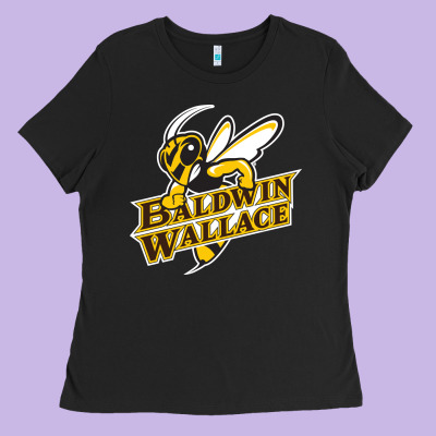 Baldwin Wallace University Yellowjackets Ladies Tee Designed By Floraart