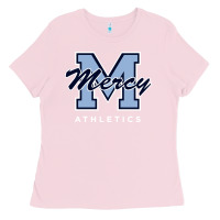 Bubblegum Pink mercy high school (burlingame, california) Ladies Tee - FloraArt
