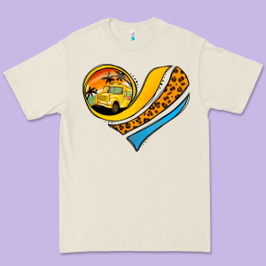 Bus Driver Off Duty Heart Premium Tee Designed By Jasminsmagicworld
