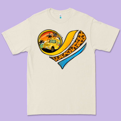 Bus Driver Off Duty Heart Premium Tee Designed By Jasminsmagicworld