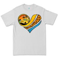 Dove Grey Bus Driver Off Duty Heart Premium Tee - Jasminsmagicworld