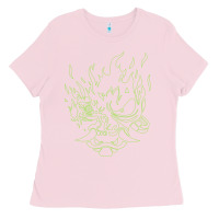 Cyberpunk Samurai Neon Green Ladies Tee | Teevron