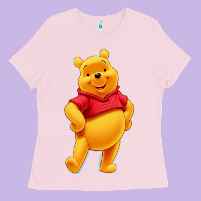 Pooh Ladies Tee Designed By Floraart