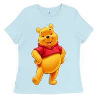 Baby Blue pooh Ladies Tee - FloraArt