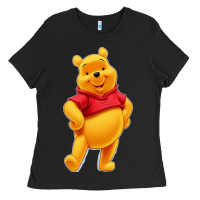Black pooh Ladies Tee - FloraArt