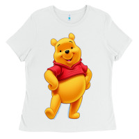 White pooh Ladies Tee - FloraArt