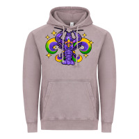 Vintage Zinc mardi gras crawfish 2 Vintage Hoodie - FaDigitalArtStudio