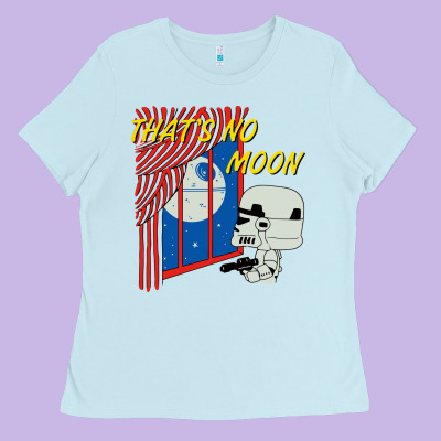 Thats No Moon Ladies Tee Designed By Floraart