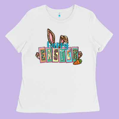 Happy Easter Easter Day Ladies Tee Designed By Cowgirlartshop