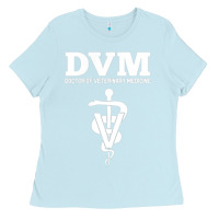 Baby Blue Doctor of Veterinary Medicine DVM Veterinarian Vet Tech Ladies Tee - FloraArt