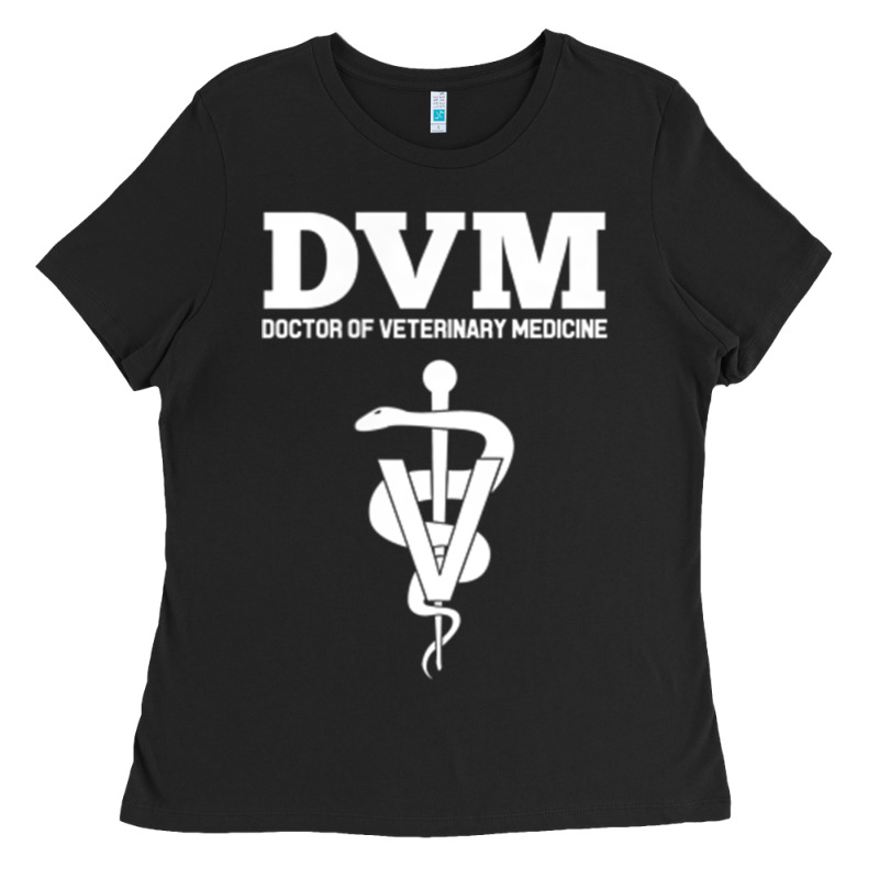 Doctor Of Veterinary Medicine Dvm Veterinarian Vet Tech Ladies Tee by FloraArt | Teevron