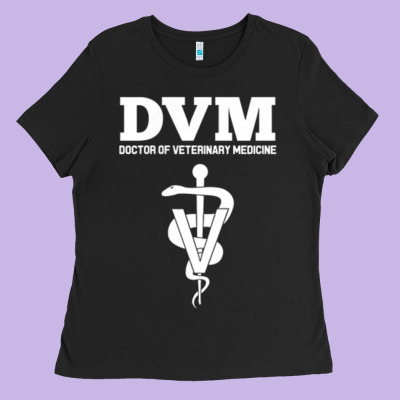 Doctor Of Veterinary Medicine Dvm Veterinarian Vet Tech Ladies Tee Designed By Floraart