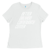 White Better Oblivion Community Center Ladies Tee - FloraArt