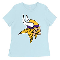 Baby Blue Team Of Minnesota American Football Ladies Tee - FloraArt