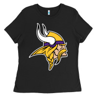 Black Team Of Minnesota American Football Ladies Tee - FloraArt