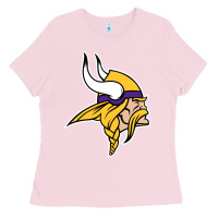 Bubblegum Pink Team Of Minnesota American Football Ladies Tee - FloraArt