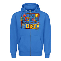 True Royal its a softball kinda day Zipper Hoodie - AdoDesignShop