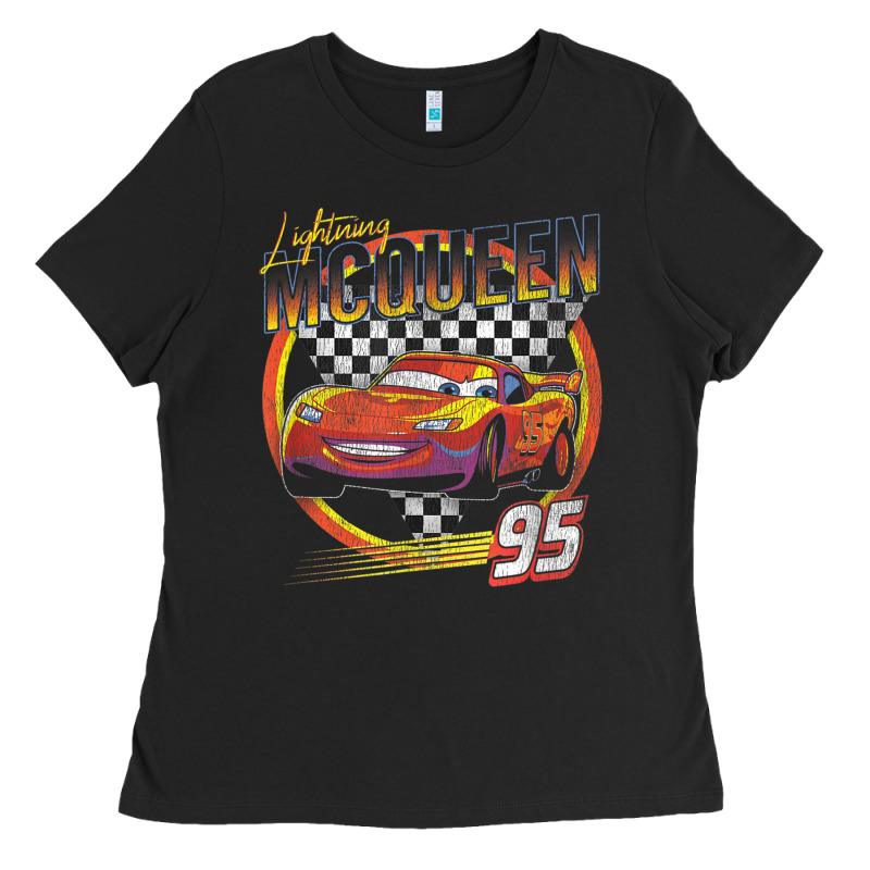 Cars Lightning Mcqueen Ladies Tee by FloraArt | Teevron