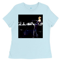 Baby Blue roxy poster Ladies Tee - FloraArt