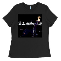 Black roxy poster Ladies Tee - FloraArt