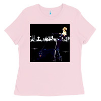 Bubblegum Pink roxy poster Ladies Tee - FloraArt