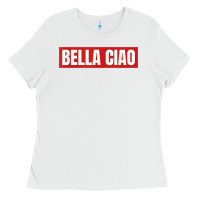 White bella ciao tshirt for casa song lovers  men women tshirt t shirt Ladies Tee - FloraArt