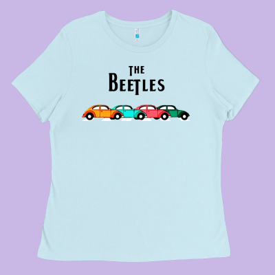 Beetles Ladies Tee Designed By Floraart