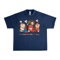 Navy It's Game Day Y'all Baseball Coffee Cups Urban Heavy Tee - FaDigitalArtStudio