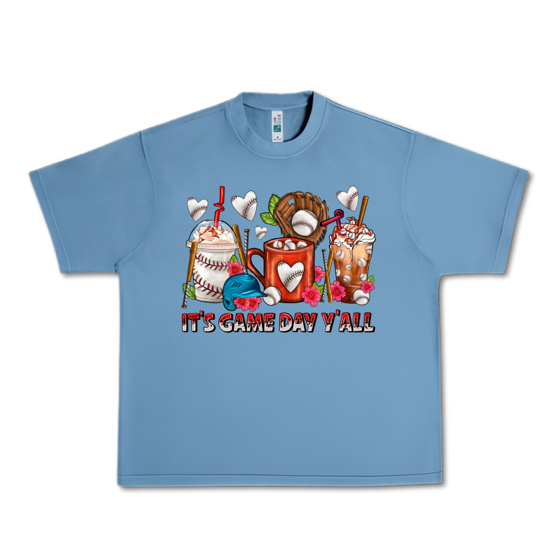 It's Game Day Y'all Baseball Coffee Cups Urban Heavy Tee by FaDigitalArtStudio | Teevron