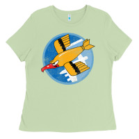 Matcha Ww2 91St Bomb Squadron Flying Fortress Soaring Bird Patch Ladies Tee - FloraArt