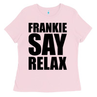 Bubblegum Pink Frankie Say Relax Essential Ladies Tee - FloraArt