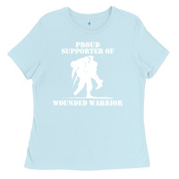 Baby Blue wounded warrior Ladies Tee - FloraArt