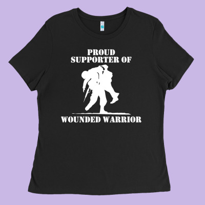 Wounded Warrior Ladies Tee Designed By Floraart