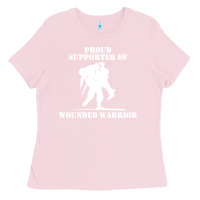 Bubblegum Pink wounded warrior Ladies Tee - FloraArt