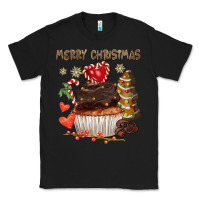 Black merry christmas cupcake chocolate Classic Tee - CowGirlArtShop