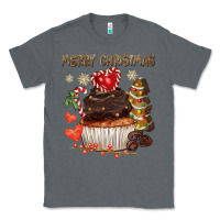 Charcoal Heather merry christmas cupcake chocolate Classic Tee - CowGirlArtShop