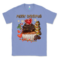 Colony Blue merry christmas cupcake chocolate Classic Tee - CowGirlArtShop